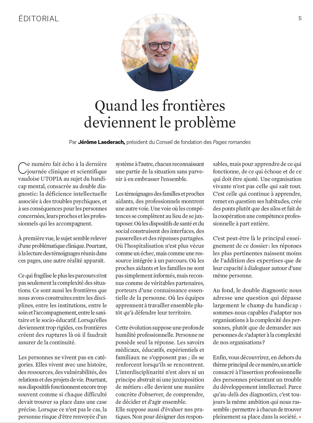 Rencontre: déficience intellectuelle et troubles psychiatriques